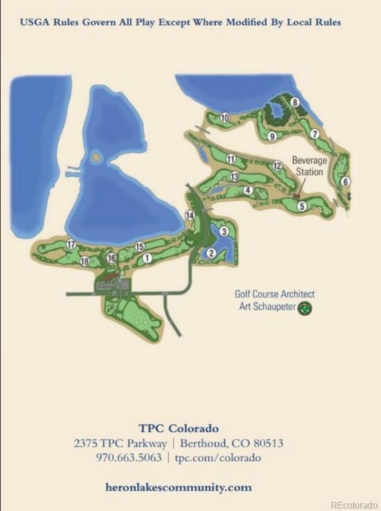 TPC Colorado course map